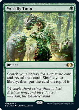 Worldly Tutor Commander Collection- Green